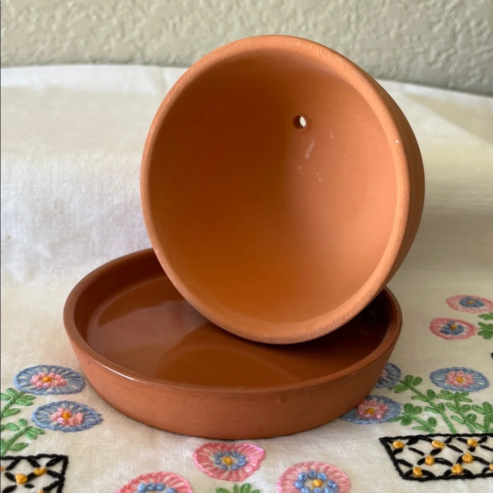 Vintage Terracotta Garlic Baker or Roaster